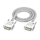 lowmountainswere DB15 Industrial Grade Drag Chain 15pin Male to Female Connector 1 Meter /5M RVVP16*15 Parallel Lines Sol*/id Pin Data Cable(Male to Male,5 Meters)