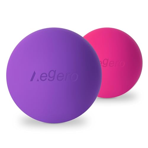 Image of Massage Lacrosse Balls for Myofascial Release (2Pack, Rose Red and Purple) | Yoga Deep Tissue Massage,Trigger Point Therapy and Foot Plantar Fasciitis,Muscle Soreness Massager Ball
