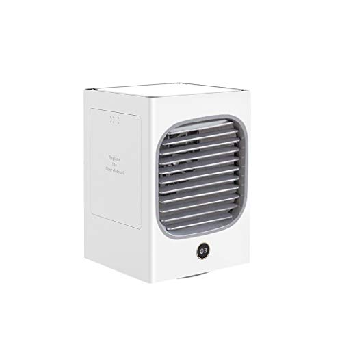 BALABUE Portable Personal Air Conditioner Mini Refrigeration Spray Fan Fast Cooling Air CoolerLeakproof Unit Universal USB HumidifierMobile for OfficeHome White Automatic head shaking