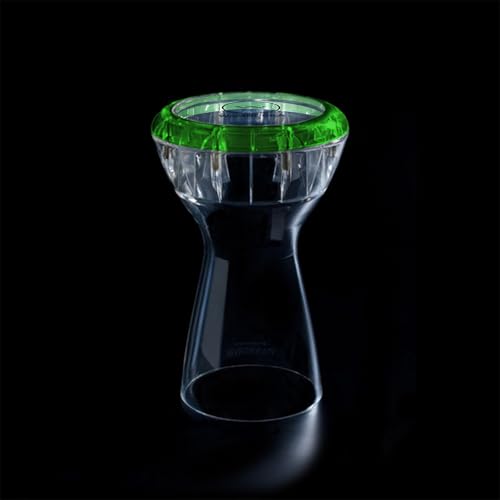 Image of DAR-GN Wambooka Touring Series Diamond Wet & Dry Darbuka | 8.75 inch Head & Unbreakable PC Body | Lightweight Drum for Deep Bass & Crisp Highs | Includes Padded Bag, Allen Key & Learning Course | Green