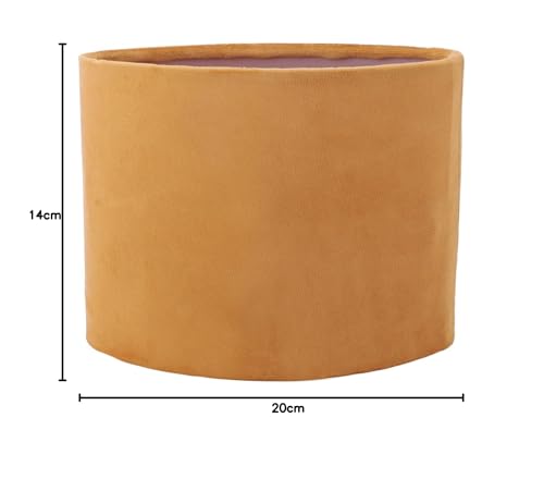 Premium Oval Lamp Shade for E27 E14 Table Lamps and Floor Lamps Modern Gold Fabric Lampshade Compatible with Standard Socket - Image 2