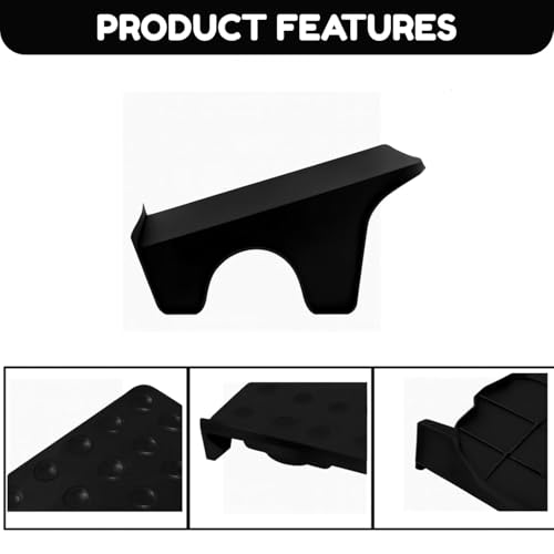Image of NYALKARAN Plastic Shoe Organizer Stand Space Saver Shoe Storage Rack Double Layer Free Standing Shoe Slipper Stacker (Black, Set of 8)