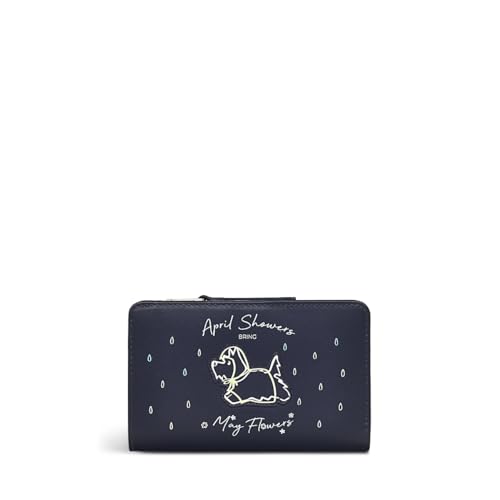 RADLEY London April Showers Women's Medium Lesther Bifold Wallet, Ink