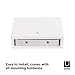 Umbra 325560-660 Showcase Floating Shelves (Set of 3), Gallery Style Display for Small Objects and More, White