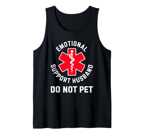Emotional Support Husband Humor Médico Camiseta sin Mangas