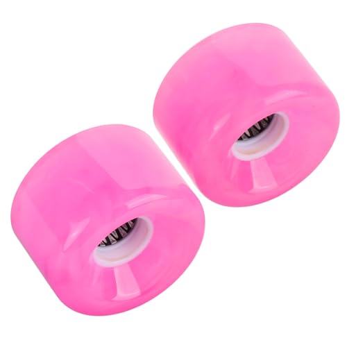 POPETPOP 2 Piezas Rueda Universal Camiones de Skate patineta Rueda de Skate s prácticas Ruedas de Skate rodamientos de Skate cómodas Ruedas de Skate Ruedas de Skate de Repuesto Rosa