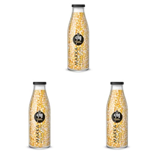 Image of 4700BC Makka Popcorn, Jumbo Mushroom Corn Kernels, Healthy, Reusable Bottle, 425g (Pack of 3)
