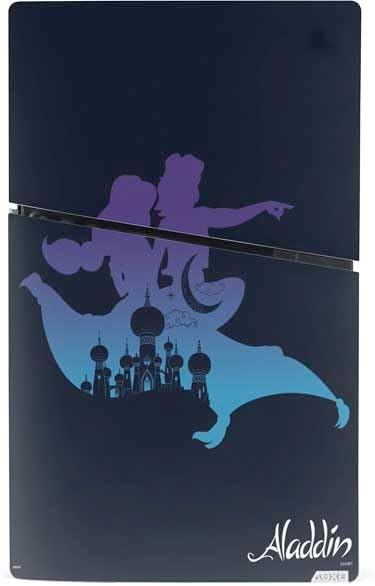 Skinit Decal Gaming Skin Compatible with PS5 Slim Digital Edition Console - Officially Licensed Disney Aladdin Magic Carpet Ride Design
