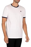 Algopix Similar Product 9 - Fila Mens Marconi White Black Ringer T