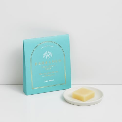 洗顔石鹸 (ティートゥリー)15g 木酢液 nanacoco石鹸 無添加石鹸 木酢 敏感肌用 コールドプロセス 洗顔せっけん 紀州備長炭木酢石鹸