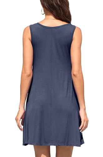 Image of WEACZZY Women Summer Casual Swing T Shirt Dresses Beach Cover up Loose Dress