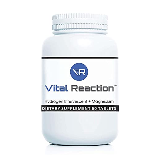 Vital Reaction Molecular Hydrogen Tablets for Water (60 Count), H2 Dietary Supplements Supports Metabolism & More â€“ Fast Dissolving Hydrogen Water Tablets for Daily Routine â€“Non-GMO Hydrogen Tablets