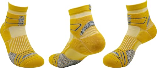 ASTRALUX Running Socks 3 Pairs Cushioned Anti-Blister Athletic Basketball Hicking Socks4