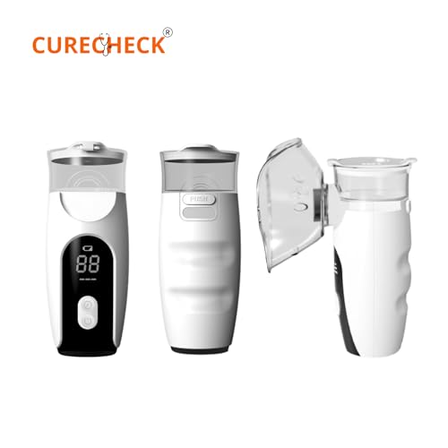 Image of Portable Mesh Nebulizer With Digital Screen | Humidifier for Baby & Adults | Handheld Personal Nebulizer | Travel Friendly | Lightweight | Batteries & USB Included