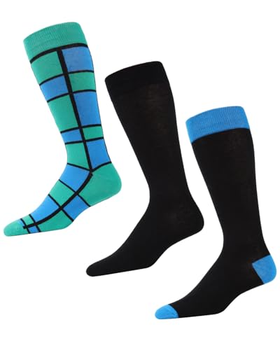 MeMoi Colorvron Cotton Blend Crew Sock 3 Pack