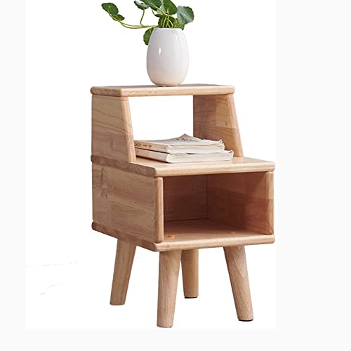 Table de Chevet Bois Massif Petit Meuble Rangement Armoire Appoint Pin 30 cm