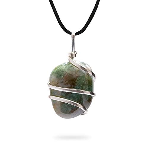 Ayana Crystals Handcrafted Bloodstone Necklace - Authentic Jewelry for Women, Ethically Sourced Bloodstone Pendant, Aries/Pisces Birthstone