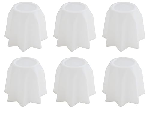 mille idee Set da 6 Stampi Pandoro in Plastica – 500 g – Misure 12 cm x 9 cm (H) – Stampi Rigidi per Pandoro, Dolci, Dessert Latticini Mozzarella Caseificio Riutilizzabili