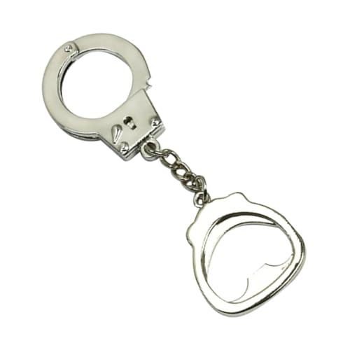 WERIGONI Mini Menottes Decapsuleur Porte-clés Cadeaux de Noël, Saint Valentin, Anniversaire - Acier Inoxydable, 1 Pièce