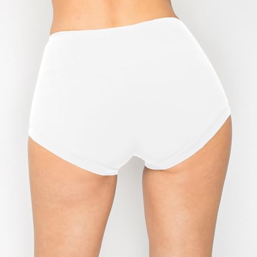 Image of ALWAYS Women's Super Soft Casual Yoga Workout Shorts with Hem White XS