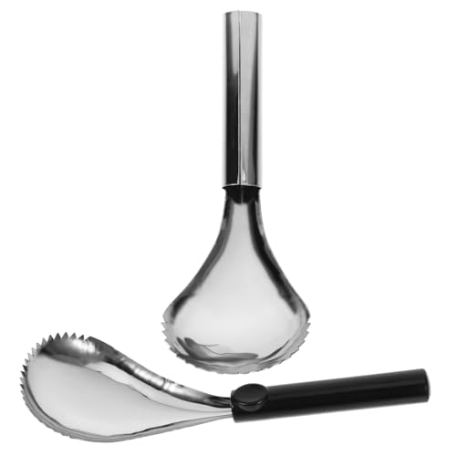 OUNONA 2 Piezas Removedor de Núcleos de Calabaza Inoxidable y Herramienta Manual de Cocina Vaciar y Verduras Práctica