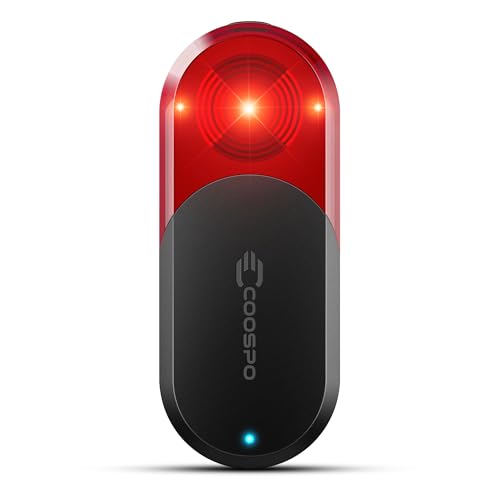 Image of COOSPO TR70 Bike Radar Tail Light, Alerts for Vehicle in 140M, Auto Brake Highlight, 7 Lighting Modes, 40H Long Battery Life, Support APP /Garmin Cycling Computers Display for Road & MTB Cycling Safety