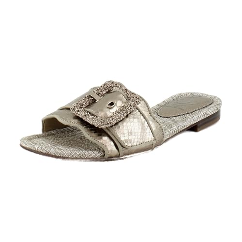 Sandales Bambi Slide Sam Edelman serpent étain taille 36 pour femme