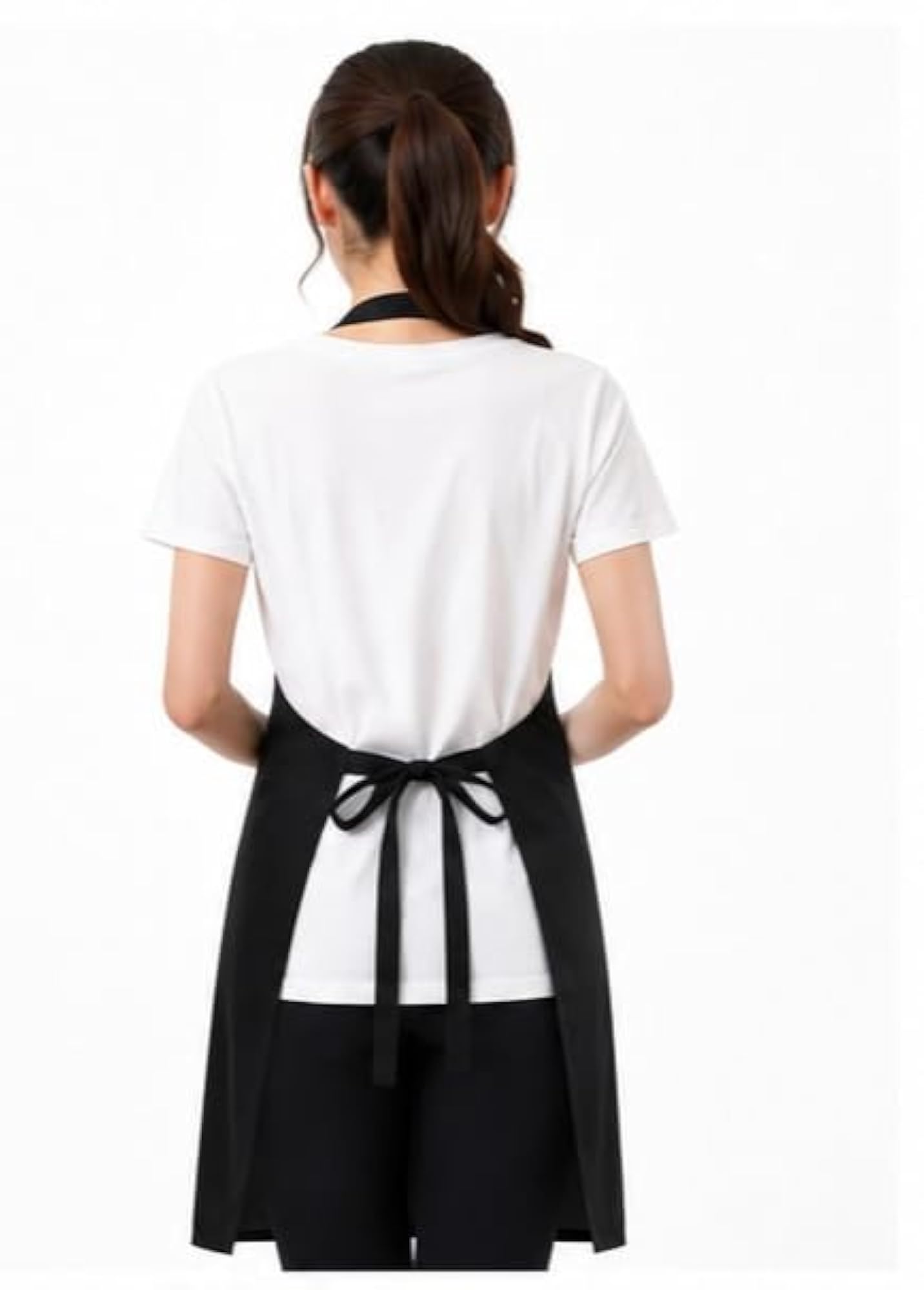 Adjustable Black Kitchen Apron for Men & Women