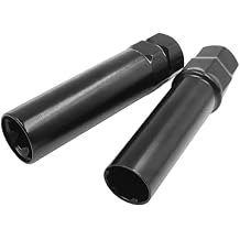 2 Piece 6 Spline & 7 Spline Lug Nut Key, Spline Lug nut Socket Wheel Lock Replacement Tool for Aftermarket Wheels Compatible with 14x1.5, 14x2.0, 9/16inch, 12x1.5, 12x1.25, 1/2 inch Lug Nuts