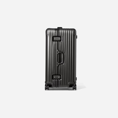 Image of PYB Signature - Zipless Full Aluminium Premium Trunk Trolley Bag with TSA Locks | 68 cm | Premium Trolley Bag for Travel | Easy Access with top Open | 8 Silent Spinner Wheels (Black, Large)