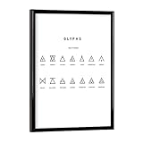 artboxONE Poster mit schwarzem Rahmen 18x13 cm Geometrie 