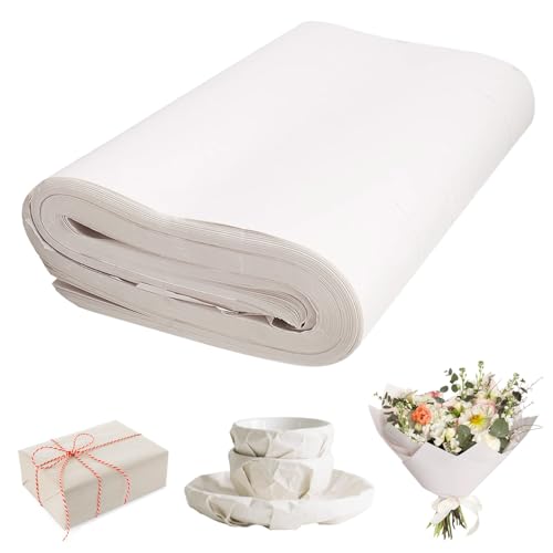 100 Fogli Carta per Imballaggio, 68 x 40 cm Riciclabile e Durevole Carta da Pacchi Adatto per Traslochi Decorazioni Artigianato