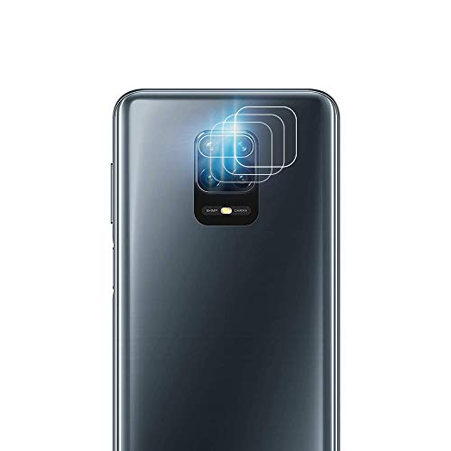 Laerion[3 Pack]Tempered Glass Protector Compatible With Xiaomi Redmi Note 9 Pro Camera Lens protector With 9H Anti Scratch Transparent HD Clear Bubble Free Protective Film