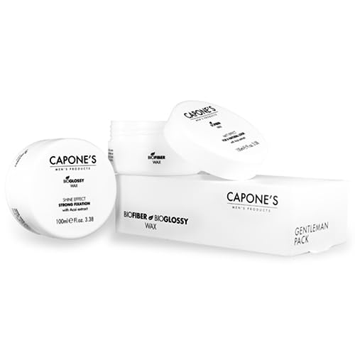 Set Capone'S Cera Bio-Glossy y Bio-Fiber 100 ml c/u miniatura 4