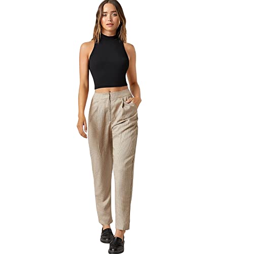 Image of Women's Solid Ribbed Crop Tank Top - Stylish Western Sleeveless Top for Girls
