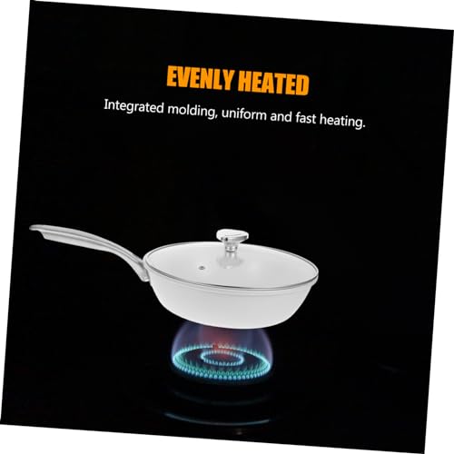 Wok pequeño cerámico antiadherente con tapa miniatura 7