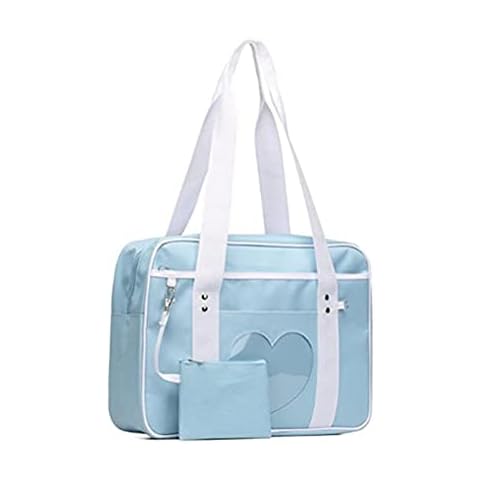 Osuner Ita Bag Japanese School Bag, Heart Shape Kawaii Lolita Handbag Shoulder Anime Bag, for Cosplay,Comic Con Cover
