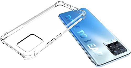Image of COVERBLACK Rubber Back Cover for Vivo Realme RMX3381 / Realme 8s 5G - Transparent