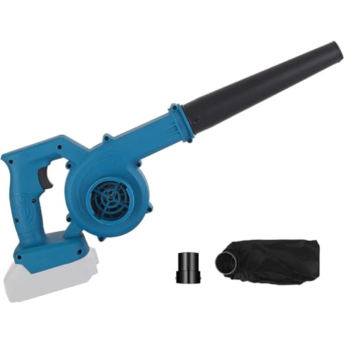 Akku Laubbläser für Makita 18V Akku,120 km/h Windkraft, 3,2 m³/min Luftstrom, 2-in-1 Laubsauger/Bläser Für Garten, Terrasse, Auto, Eckenreinigung (Keine Batterie)