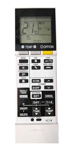 Image of Ehop Compatible Remote Control for Mitsubishi AC with iSave Button AC-219B (Old Remote Must Be Exactly Same for It to Work)