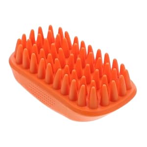 Pet Shampoo Brush Pets Dog Grooming Tool Pet Brush Dog Bathing Brush Cat Bath Shedding Comb Dog Bath Undercoat Comb Cat Bath Deshedding Brush Dog Bath Detangling Brush Orange Tpe