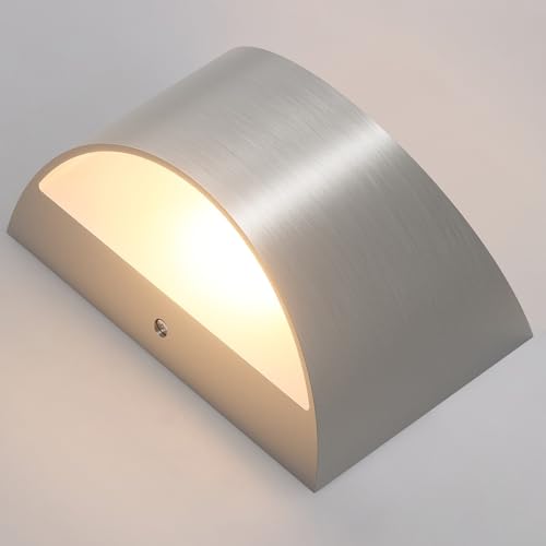Aipsun 4 Pack Nickel Modern LED Wall Sconce Hardwired Indoor Wall Lights Up and Down Wall Mount Light for Living Room Bedroom Hallway Corridor Conservatory Warm White 3000K(with G9 Bulbs) by Aipsun - Image 6