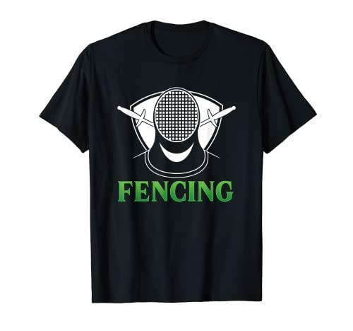 Masque de clôture, épée en aluminium, sports Rapier Saber Clôture T-Shirt