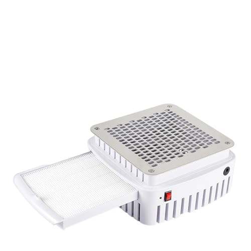 Nail Dust Collector, Ventilador recolector de polvo de uñas 2 en 1, aspiradora de escritorio de succión fuerte, Extractor de polvo for manicura, herramientas de pedicura