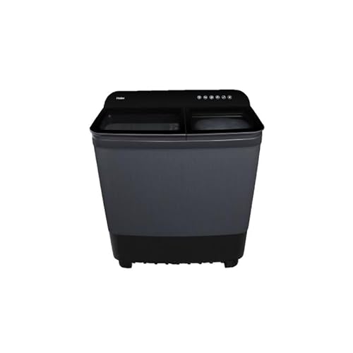 Haier 8 Kg5 Star Semi Automatic Top Loading Washing Machine (HTW85-186BBK, Magic Filter, Rat Mesh, Blue, Black)