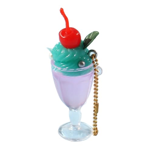 Cute Juice Cup Keychain Realistic Beverage Cup Keyring for Teen Adult Backpack