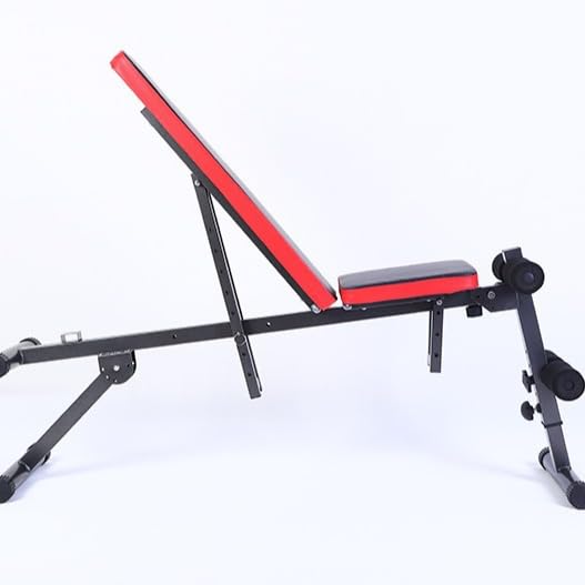 Pulvo Weight Bench, Adjustable Strength Training Bench for Full Body Workout with Fast Folding-black