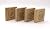 3/4" x 3 1/2" x 3 1/2" Oak Rosette Bullseye Plinth Blocks, Hardwood (4)