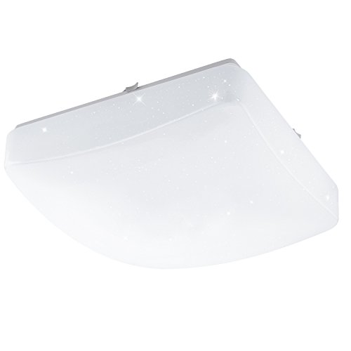 EGLO Giron-S Lámpara de Pared o Techo LED, Blanco, 37.5 x 37.5 x 7 cm