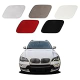 Goholy Car Front Bumper Headlight Washer Cover Compatible with BMW X5 E70 2007-2012 Headlight Washer Nozzles Cover 51657199141 51657199142 Water Spray Cover Sliver Left Driver Side